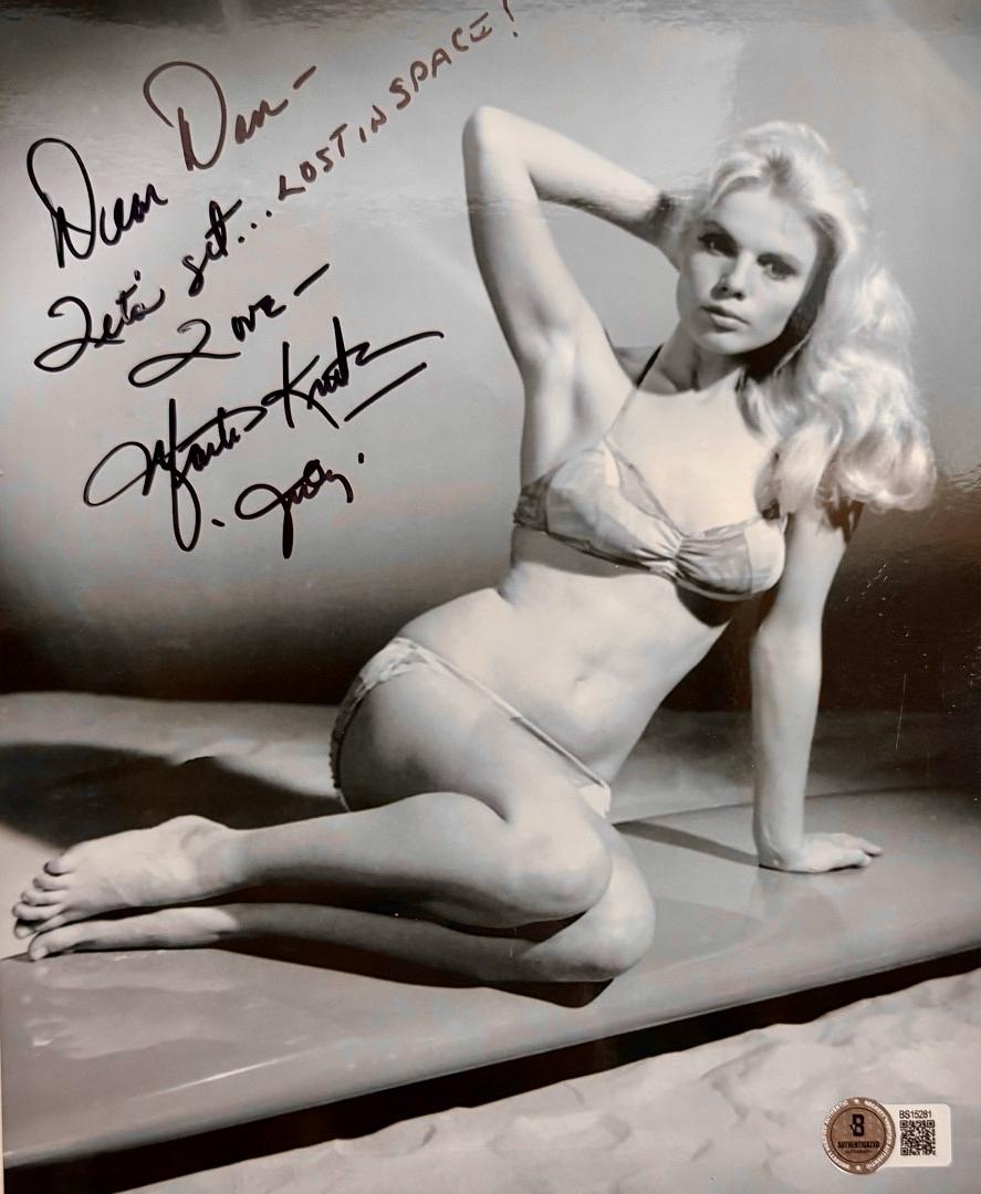 Marta Kristen signed, inscribed sexy 8x10 - Beckett COA